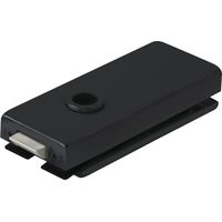 DORMA Glastür-Schloss Studio Classic unversperrbar, für Glas 8-10mm, 10.002, Alu schwarz
