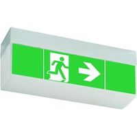 LED-Sicherheitsleuchte 5W 3h Deckenanb 17m 6LEDs eins/zweis IP41 Prüftaster