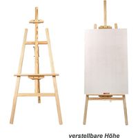 Youyijia Staffelei bois Grand 150 cm enfants Atelierstaffelei réglable en hauteur à trois pieds Standstaffelei für Maler Künstler und Veranstaltungen
