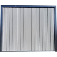 Spadone – Porte de garage basculante motorisée blanche 240x200 cm – Panneaux sandwich 20 mm – Système de verrouillage automatique – Télécommandes incluses
