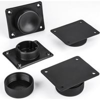 4er SET Möbelfüße GOLF II verstellbar schwarz