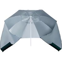 Parasol 2 en 1 avec panneaux latéraux anti-UV Ø210x222cm Vert