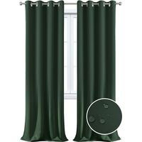 Rideau imperméable extérieur, Isolation Thermique, Coupe-Vent et Protection UV Rideaux occultants Convient pour Les Jardins, Pavillons, balcons,Terrasse (Vert, 1 PCS /42x63inch)