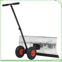 Chasse-neige manuel - FAFEICY - 142915 - Lame 100 x 44 cm - Pneus antidérapants - Lame acier galvanisé réglable