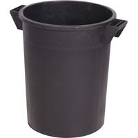 Bidone in plastica per spazzatura con manici Nero - 75 Lt. - Ø44 cm. - H63 cm.