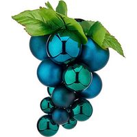 Ornements de Noël - Boules de Noël - Plastique - Raisins bleus - 18 x 18 x 28 cm