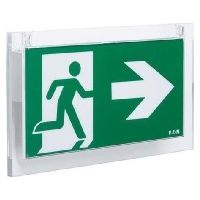 Ceag Notlichtsysteme LED-Rettungszeichenleuchte RAL9003 IP42 30m CrystalWay 19522 AT