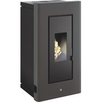 STUFA A PELLET ERMETICA ANTRACITE QUEEN 9.7 kW - MADE IN ITALY - 4 STELLE