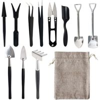 Kit de herramientas para suculentas de 12 piezas, acero inoxidable, jardinería de interior, terrarios, regalo