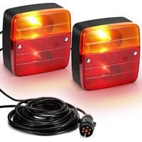 Magnetische Anhänger-Rücklichter – 12 V magnetische Anhänger-Lichter – Blinker-Rücklichter – Nummernschildbeleuchtung für LKW-Wohnwagen-Trakt