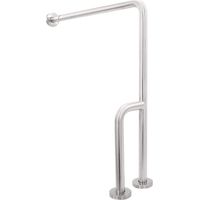 Barra sostegno maniglione a parete doccia disabili inox satinato nofer 15203.S
