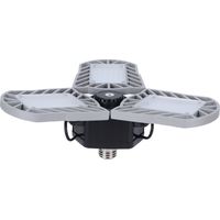 Lampe LED Garage 60W E27 Lumière Atelier Plafonnier LED Pliable Éclairage Garage 85-265V