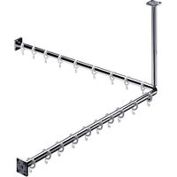 Ensemble de rideau de douche SYSTEME 2 900 mm chromé