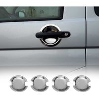 OMAC Couverture de poignée de porte Compatible avec VW Caddy 2003-2020 en Acier chromé