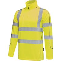 Vizwell Warnschutz-Thermo-Shirt VWFC70 Gr. 5XL leuchtgelb/marine