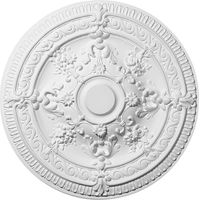DECOSA Rosace Elena - Ø 62,5 cm - polystyrène - blanc - 2 pces
