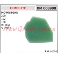 Filtro aria HOMELITE motosega 200 192 180 XL MINI SUPER 2 008988