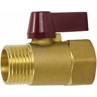 1/2 Zoll BSP Messing-Kugelhahn, Außengewinde auf Innengewinde, Absperrventil für Erdgas, Luft, Wasser, Kraftstoff (1 Stück)