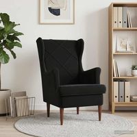 vidaXL Fauteuil Noir Velours