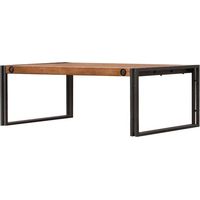 Table basse 110 cm en bois d'acacia et métal - WORKSHOP