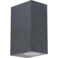 Smarte Wandleuchte dunkelgrau IP44 inkl. 2 Wifi GU10 - Baleno