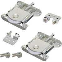 Ensemble de roulettes pour portes coulissantes (2 pièces), roulettes pour armoires, kit de roulettes pour portes de placard, roulettes pour vitrines, remplacement de portes