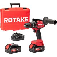 Perceuse visseuse à percussion 18V 120Nm avec 2 Batteries 18V 5Ah, Chargeur, Coffret - ROTAKE - D2H-50D