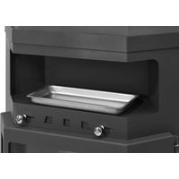 EIDER BIOMASA Poêle à bois d’angle - LINAM noir - 10,6 kW - 170 m³ - Classe A - Design panoramique et haut rendement