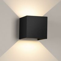 Applique a LED da 12 W per interni ed esterni, luce bianca calda 3000 K, applique a LED con angolo di fascio regolabile, luce LED per esterni impermeabile IP65