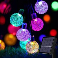 50 LED Waterproof Solar String Lights with 8 Lighting Modes – 7m – Ideal for Indoor and Outdoor Use – Multicolor – Energy Class A+++