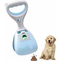 Ramasse-crottes portable pour chiens, Ramasse-crottes pour chiens, Ramasse-crottes pour chiens, Ramasse-crottes et sac pour chiens, Ramasse-crottes pour chiens et chats (Pince bleue)-AquaForge