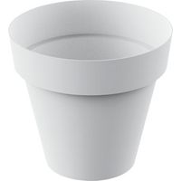 Pot De Fleurs Blanc Plastiken ø14cm Design épuré, Idéal Pour Plantes D'intérieur - Plastiken