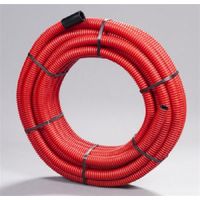 Polypipe – Gaine électrique TPC rouge 40 mm – Longueur 25 m – Protection câbles en milieu hostile – Avec tire-fil et manchon