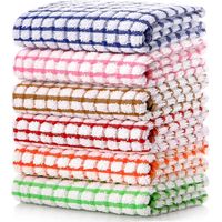 Dish Towel - 40 X 63 Cm - 100% Cotton - Kitchen Dishcloth for Drying and Cleaning - 6 Pieces