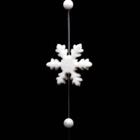 Guirlande de Noël 7 Décos Blanc enneigé L 150 cm - Feeric Christmas