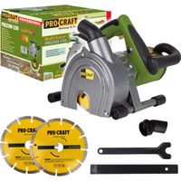 Cortadora de muros Procraft PM2500-230 1700 vatios 45 mm + 2 discos de corte
