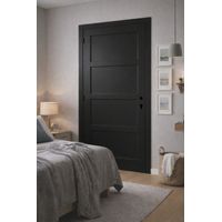 Blocco porta Telia nero 4 pannelli H204 x L83 spingendo a destra Tabella dimensioni