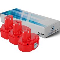 Lot de 3 batteries pour MAKITA 6381D Perceuse visseuse 14.4V 3000mAh - Visiodirect -