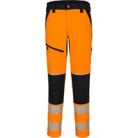 Stretch-Hose Hv Pw3 - Größe XL - Orange/Schwarz - Portwest