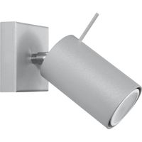 Applique murale RING 1 grise métal GU10 Sollux Lighting