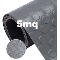 1mt x 5mt Pavimento antiscivolo bolflex bullonato copripavimento bollato in pvc 1,2mm - ANTRACITE