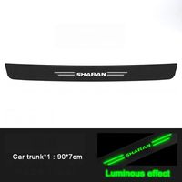 (Coffre 1 pièce) Seuil de porte lumineux de bienvenue avec logo VW SHARAN,protection de coffre arrière et pare-chocs