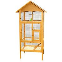 Vogelkäfig Vogelvoliere Voliere Vogelhaus Holz Vogel Zimmer Käfig Papageienkäfig