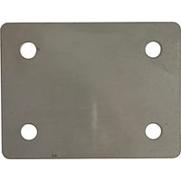 Foot Plate - 50 x 66 x 3 mm - T316 (A4) Marine Grade Stainless Steel