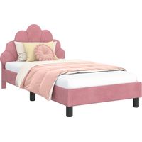 Cadre de lit pour enfants avec tête de lit Rose 80 x 160 cm vidaXL
