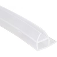 Rahmenlose Glasduschtür Fegen Boden Seiten Dichtungsstreifen Ecke-Typ 1/2 "Glas x 39,37"