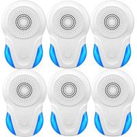 Set of 6 ultrasonic indoor repellents against harmful insects, cockroaches, rodents, mice, bed bugs, and spiders. Pest control device.