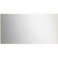 Espejo Pared Square sistema antivaho e Iluminación LED, 130cm(ancho) 80cm(altura) 3cm(fondo)