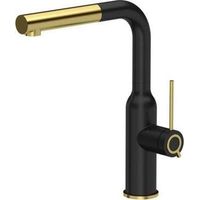 Quadron Angelina Q Line Wasserhahn Gold und Matt Schwarz
