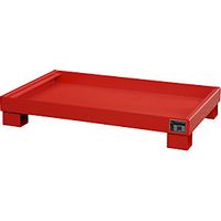 Cubeta colectora de acero L x A x H 800 x 1300 x 205 mm
